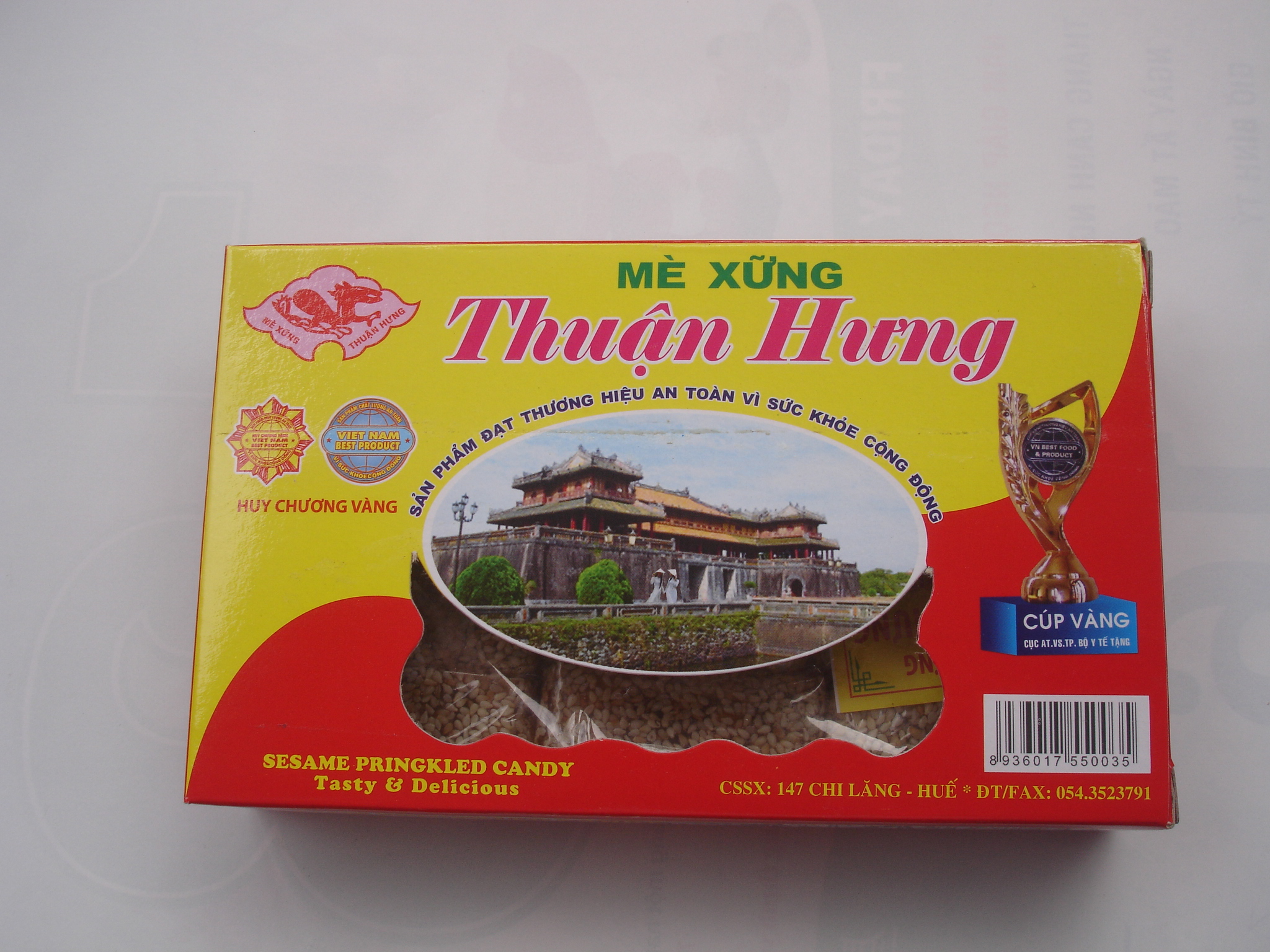 Nhãn hàng mè dẻo Thuận Hưng